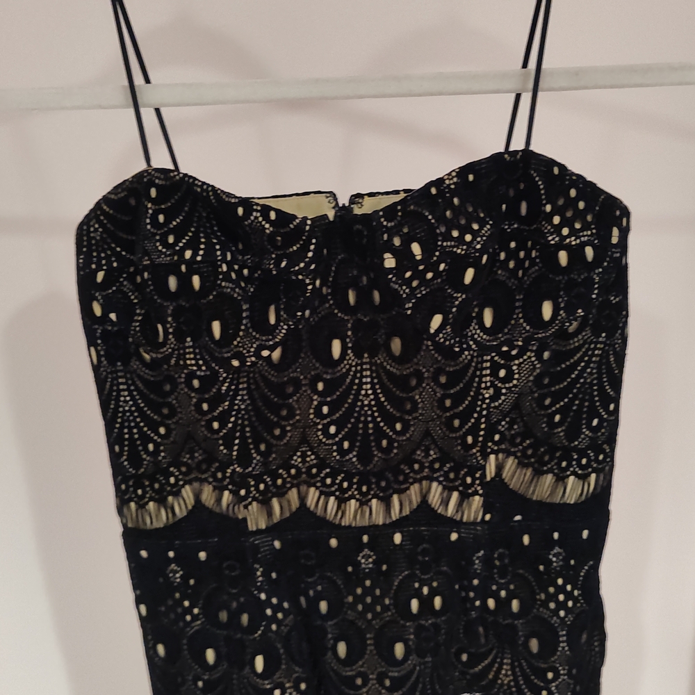 Amanda Uprichard Black Strapless Dress